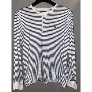 Vintage Abercrombie & Fitch Striped Skater Long Sleeve TShirt Size Medium